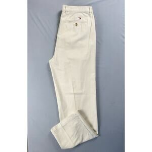 Tommy Hilfiger Vintage Y2K Pleated 100% Cotton Chino Pants. Men's 35X33, NWT!